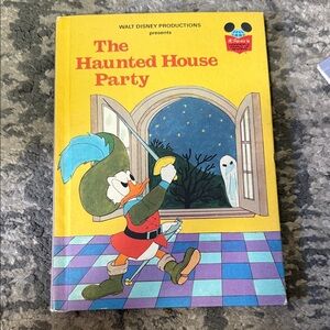 Walt Disney The Haunted House Party - Yellow Donald Duck Hardcover